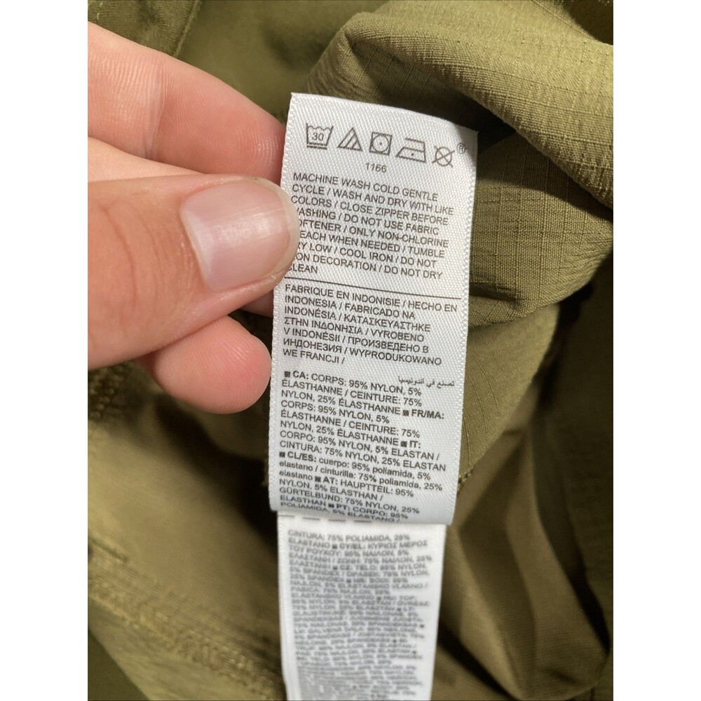 Athleta Trekkie Shorts Women's 12 North Army Green High Rise 3.5" Pull on - Picture 8 of 9